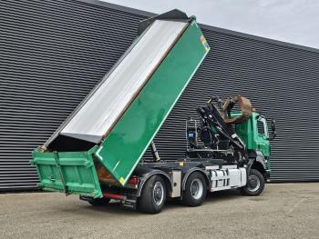 Tatra 6X6 / T158/II  / 2 SIDE TIPPER - HMF Z CRANE